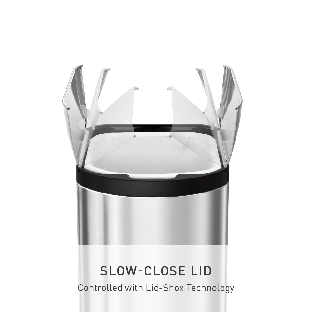 45 Liter Brushed Stainless Steel Step Trash Can N35755