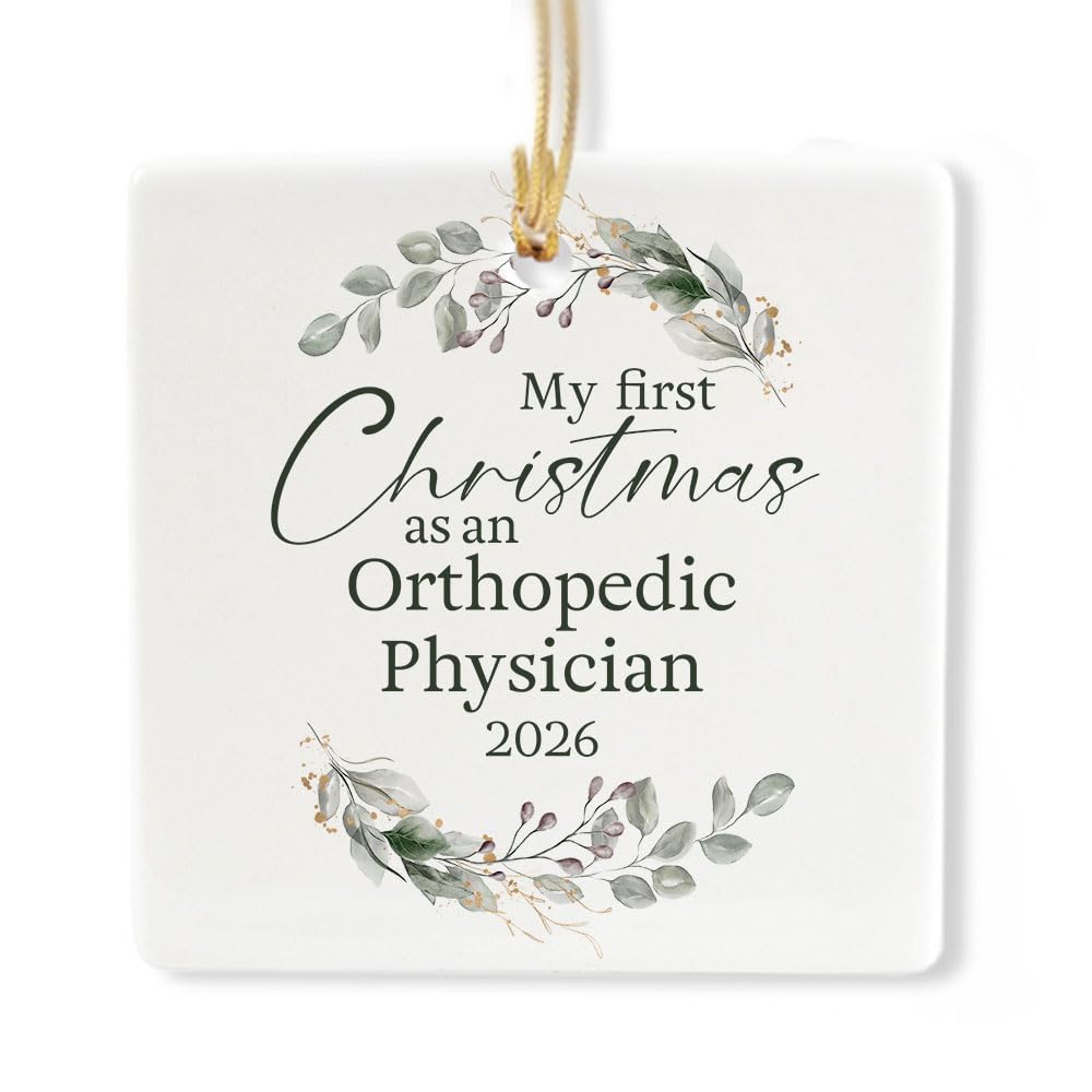 Ceramic 3-inch Square Ornament A8720