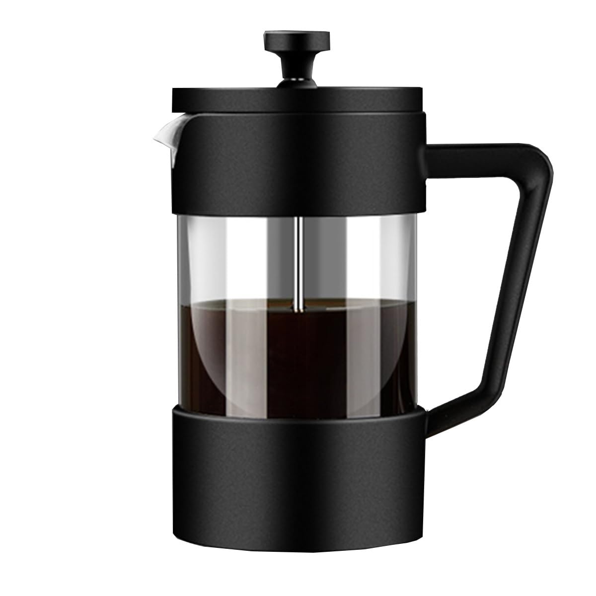 French Press Coffee Maker with 3-level Filter System, Stainless Steel, Borosilicate Glass, 1000ml S534930