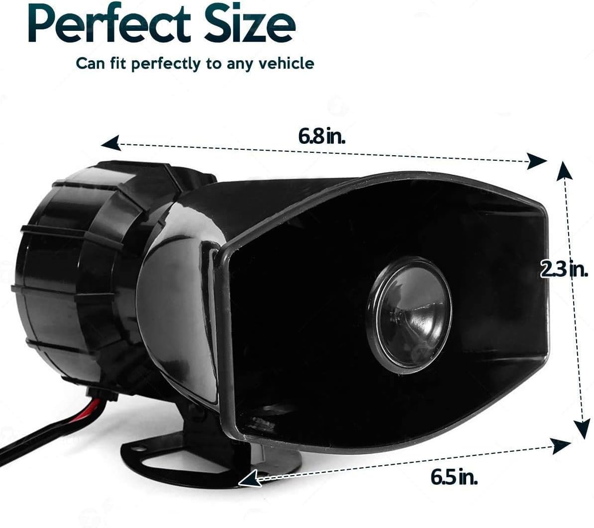 Car Siren Horn with Mic PA Speaker System L241286