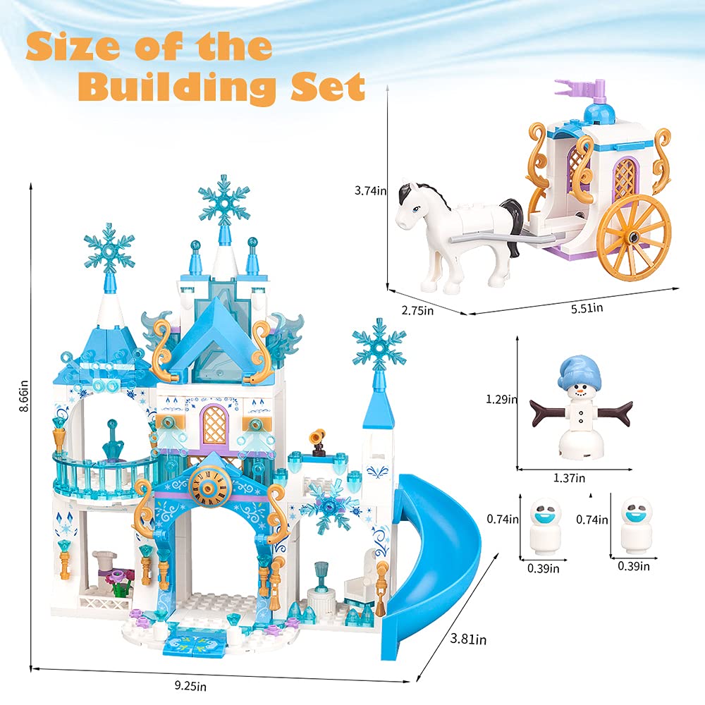 Girls Castle Building Blocks 377 Pieces Construction Toys Set O8537