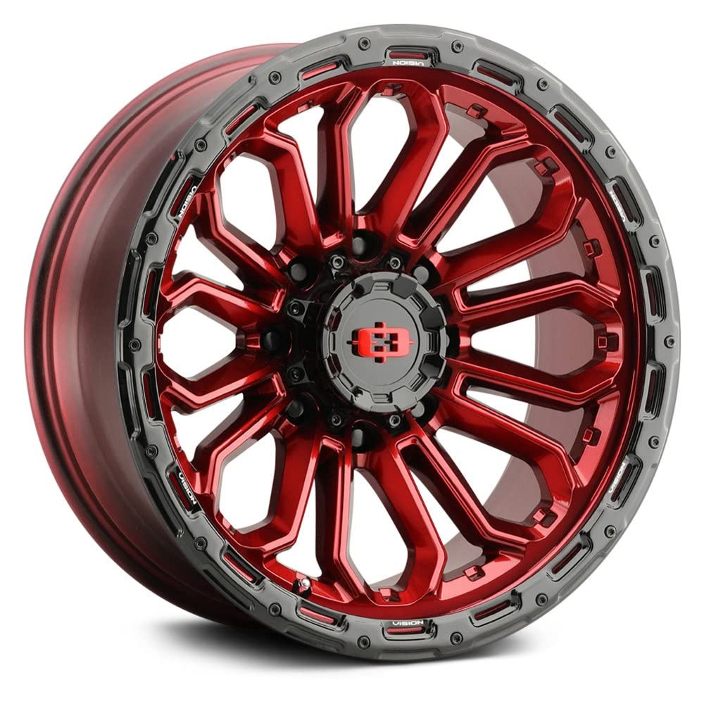 20x9 8x170 +12mm Red Wheel Rim 20" Z6835