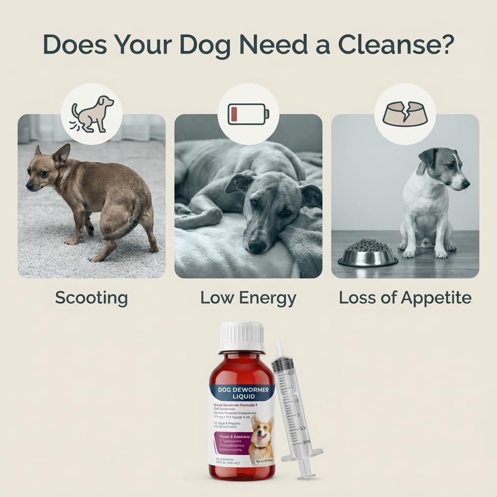 Liquid Dog Dewormer with Dosing Syringe 100ml J85654