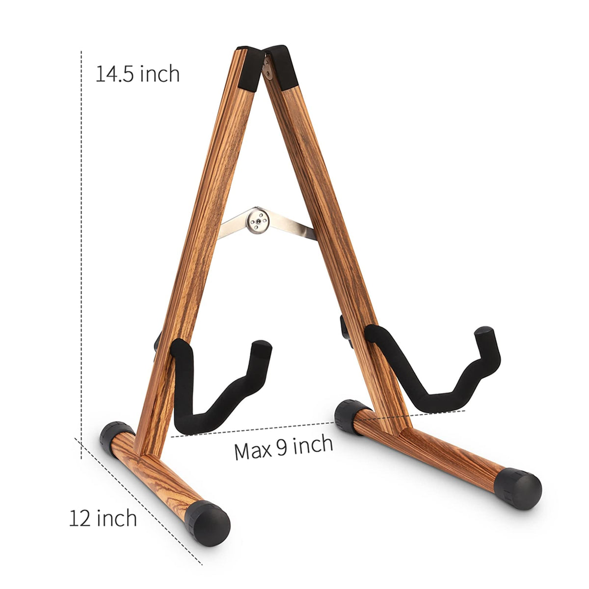 Folding Wood Acoustic Guitar Stand with Padding Z8999
