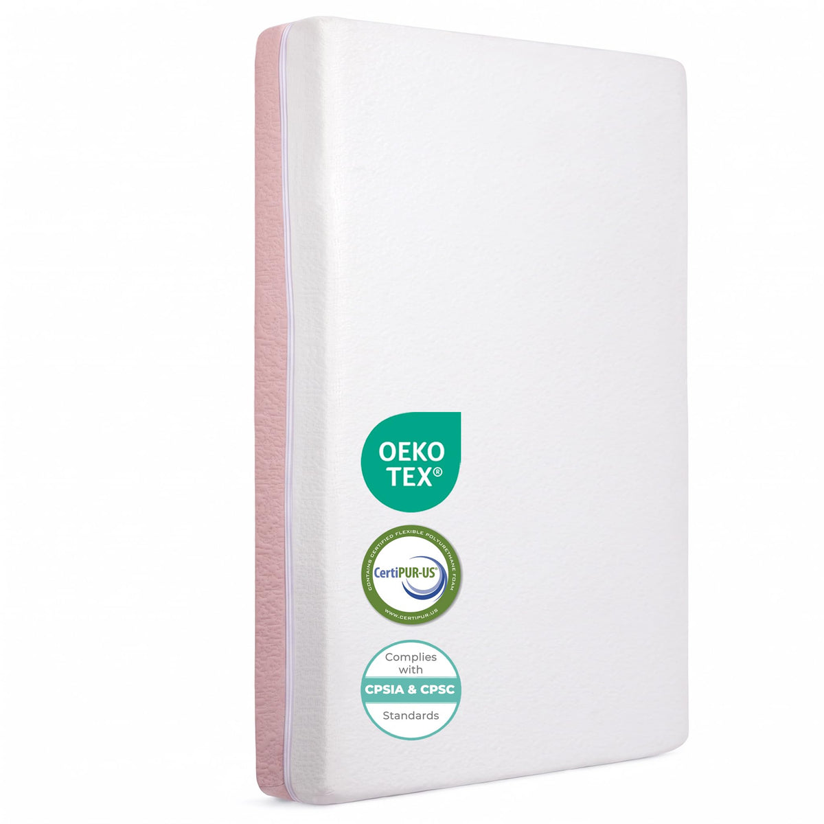 Mini Crib Mattress 2-Stage Firmness 38x24x4 Inch B5634