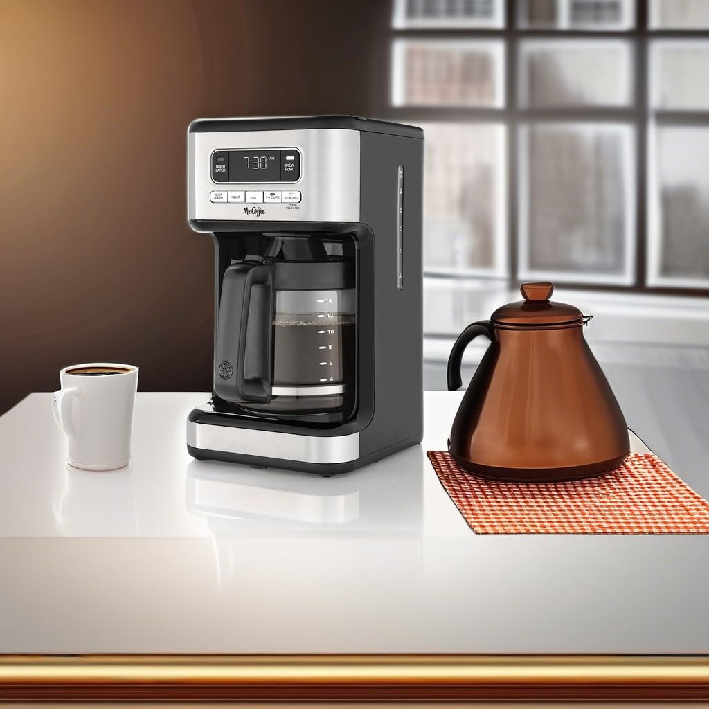 14 Cup Programmable Coffee Maker Stainless Steel Z918