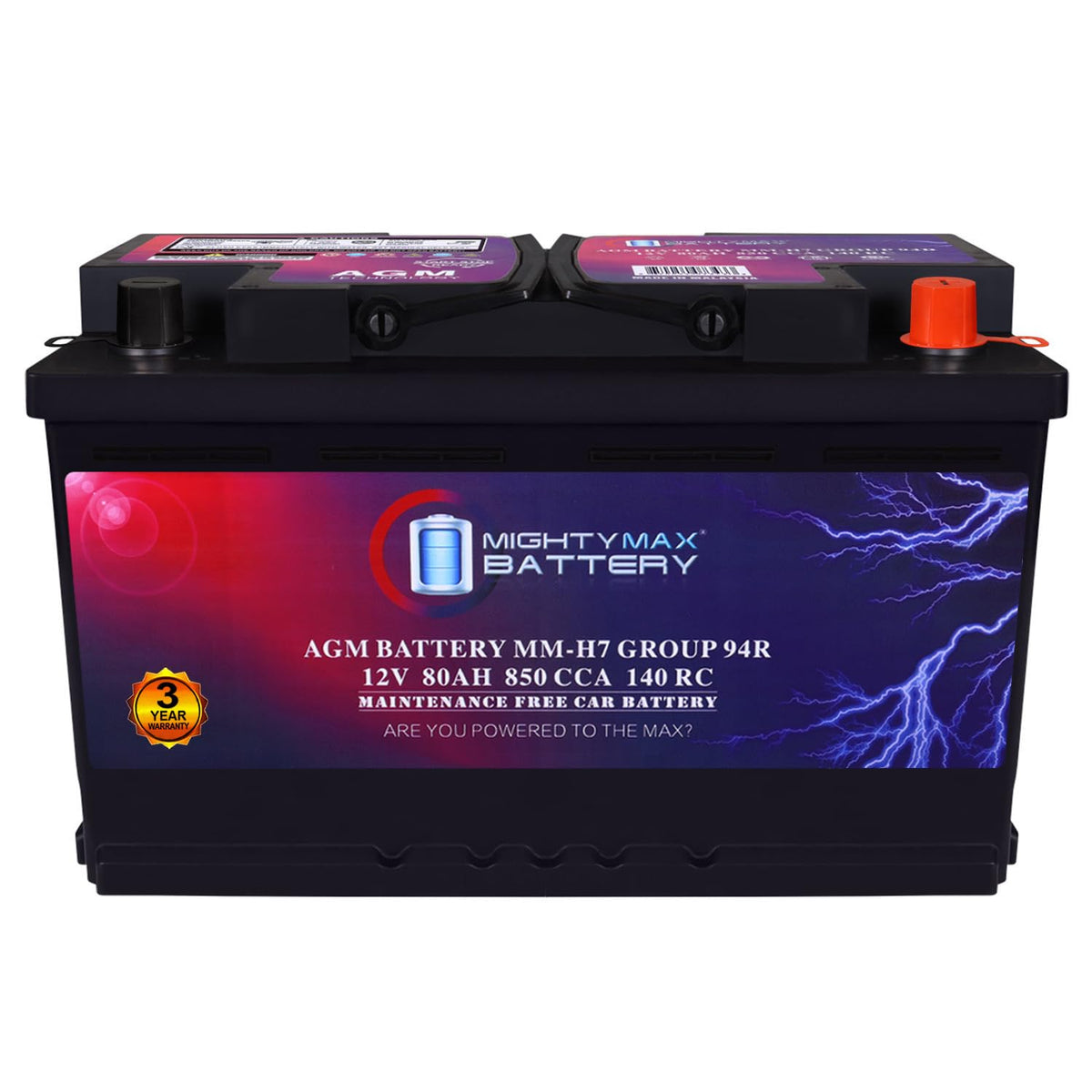 12V 80AH 850 CCA Replacement Battery X4920