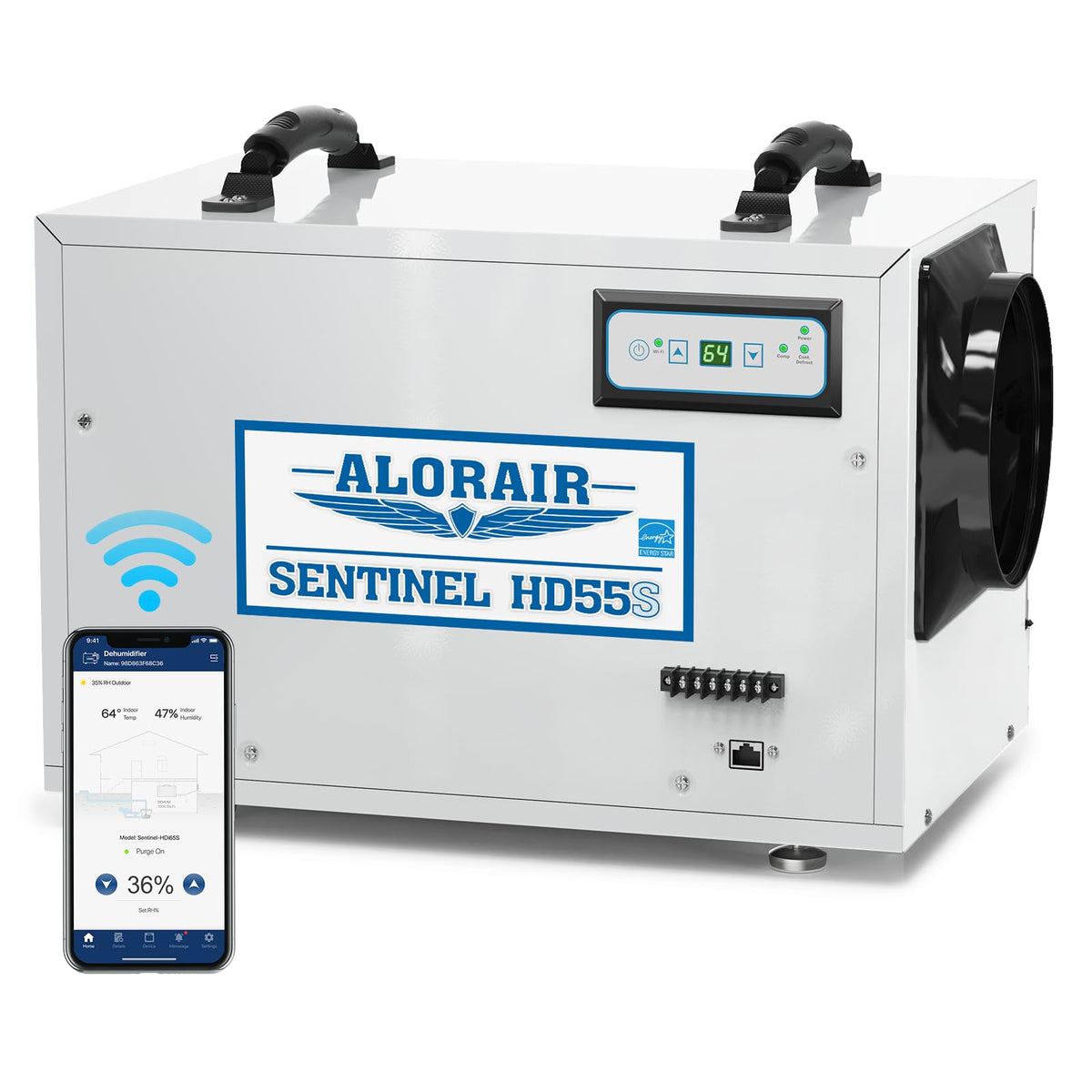 120 Pints Wi-Fi Dehumidifier Q329389
