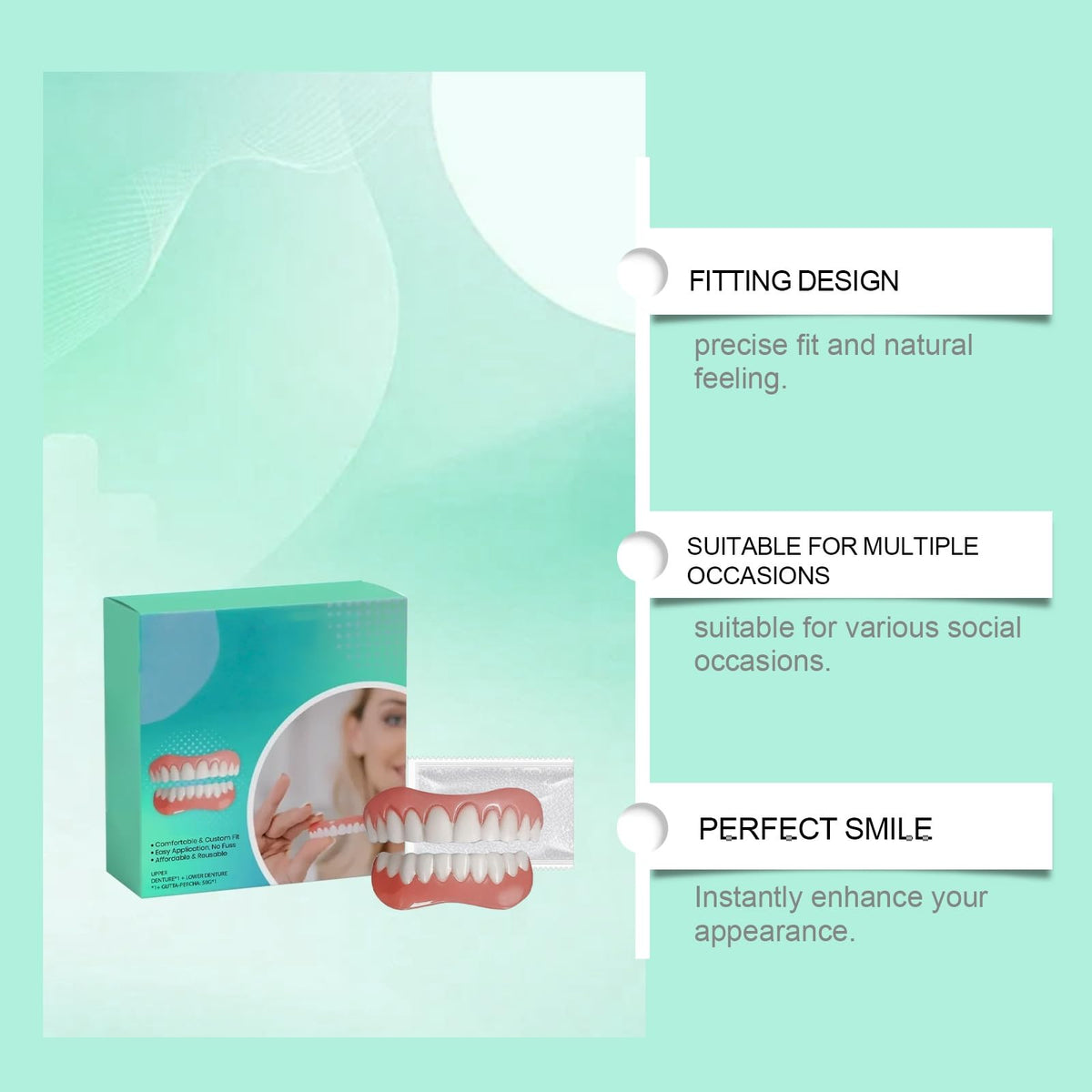 Silicone Veneers Upper & Lower Set Q19960