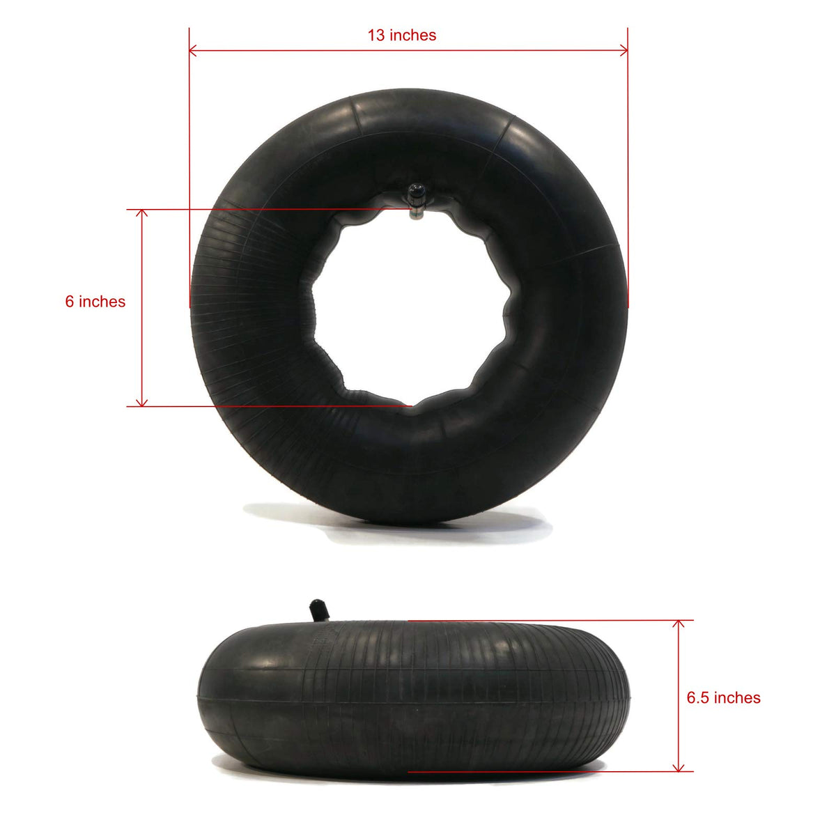 13x6.50-6 Inner Tubes with TR13 Straight Stem 4-Pack T961