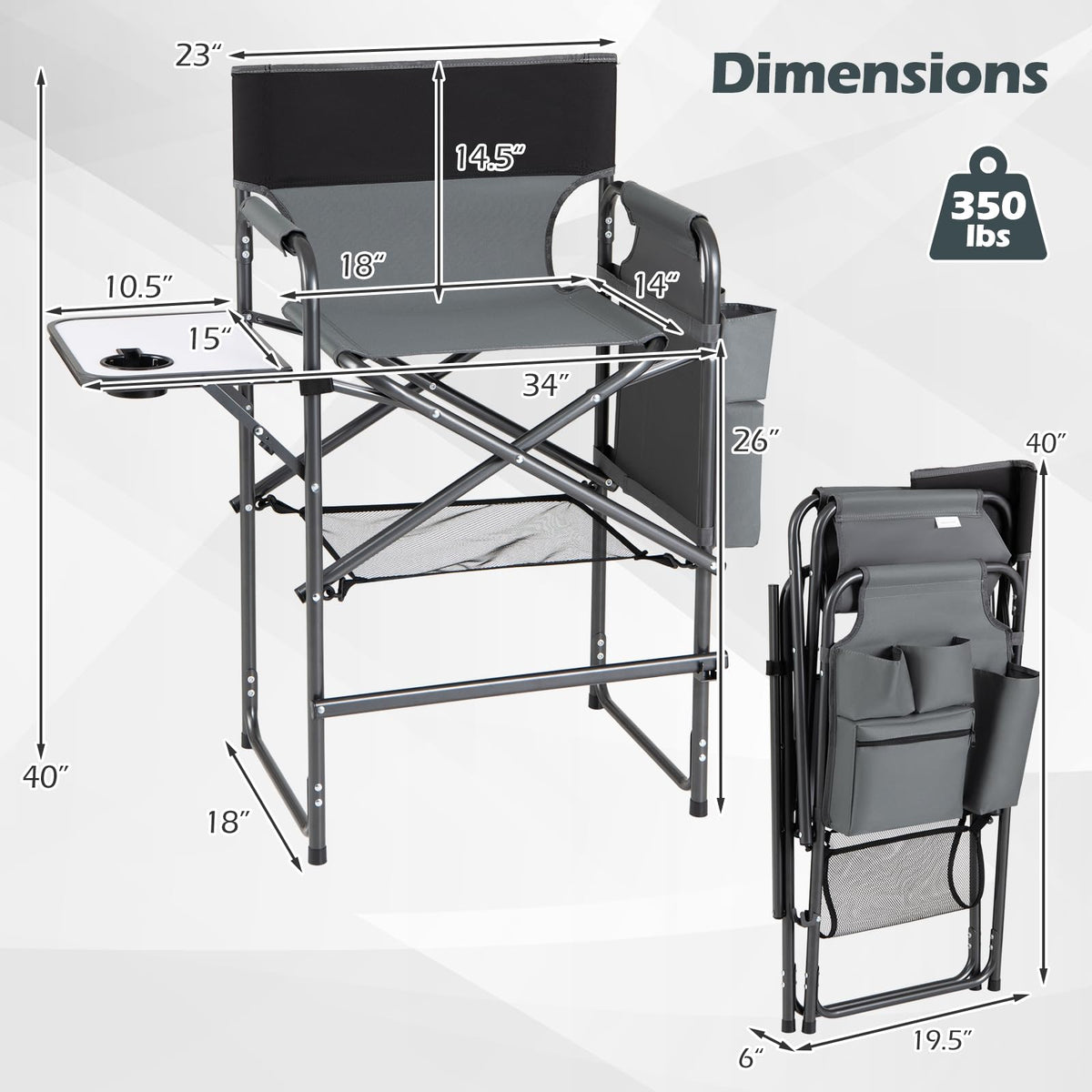 Folding Tall Director Chair B76958