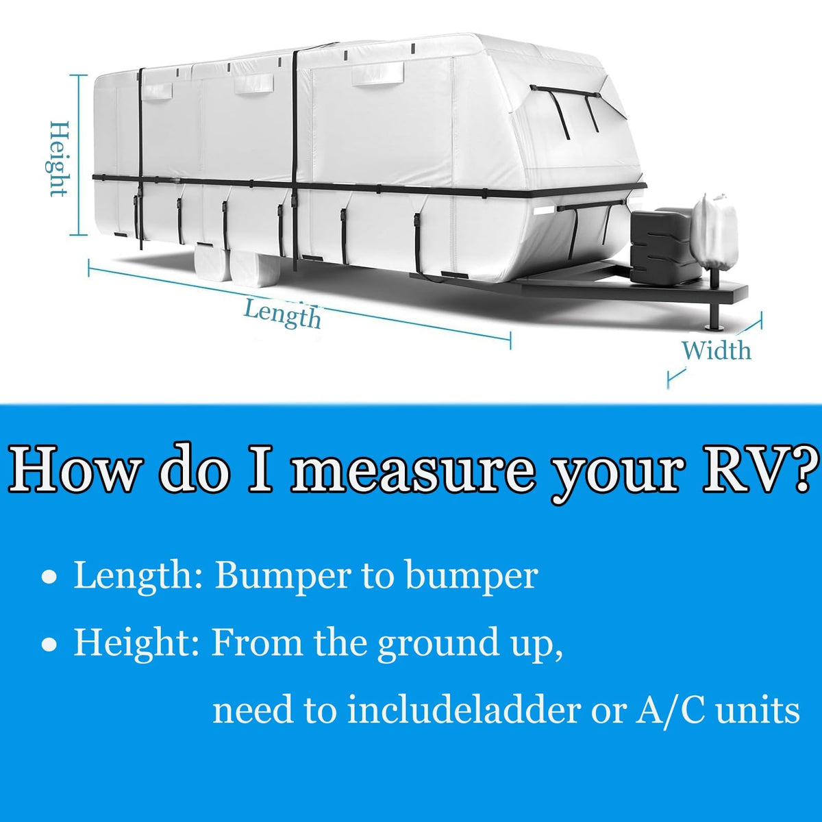 14-16ft Travel Trailer RV Cover K521926