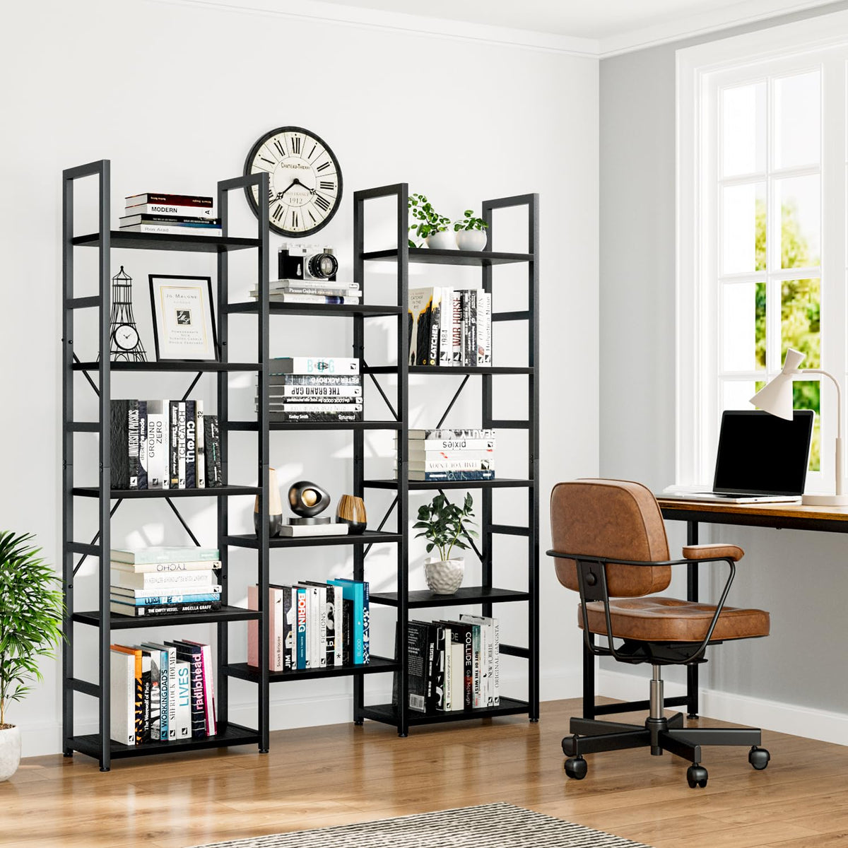 Black 5 Tier Bookshelf D824761