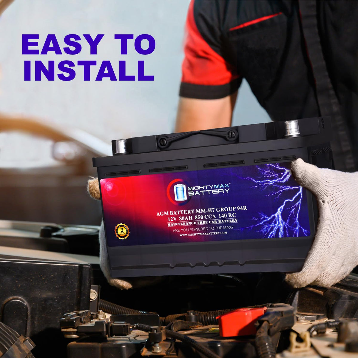 12V 80AH 850 CCA Replacement Battery X4920