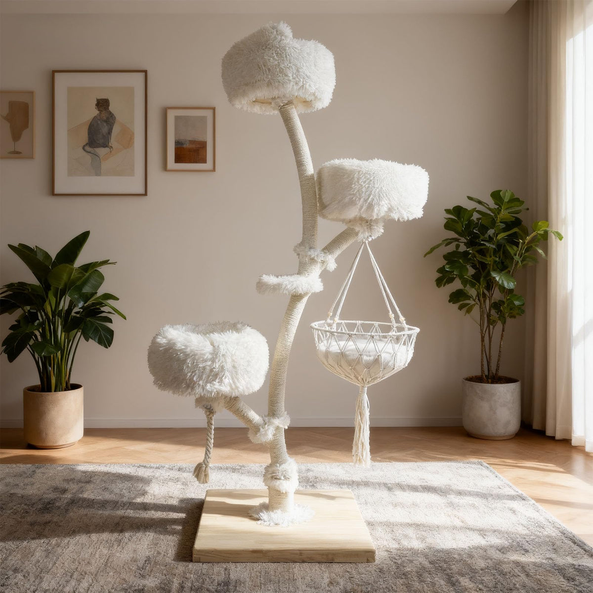 Solid Wooden Cat Tree L493