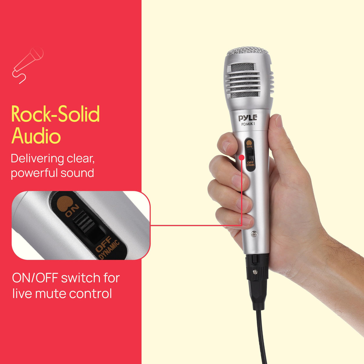 Wired Dynamic Handheld Microphone with XLR Cable M755323