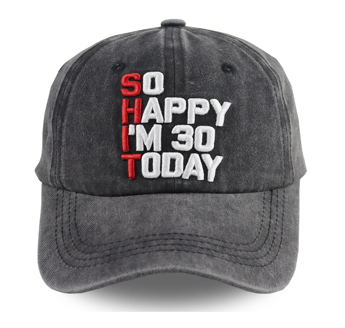 Adjustable Washed Embroidered Vintage Cotton Baseball Cap W7873