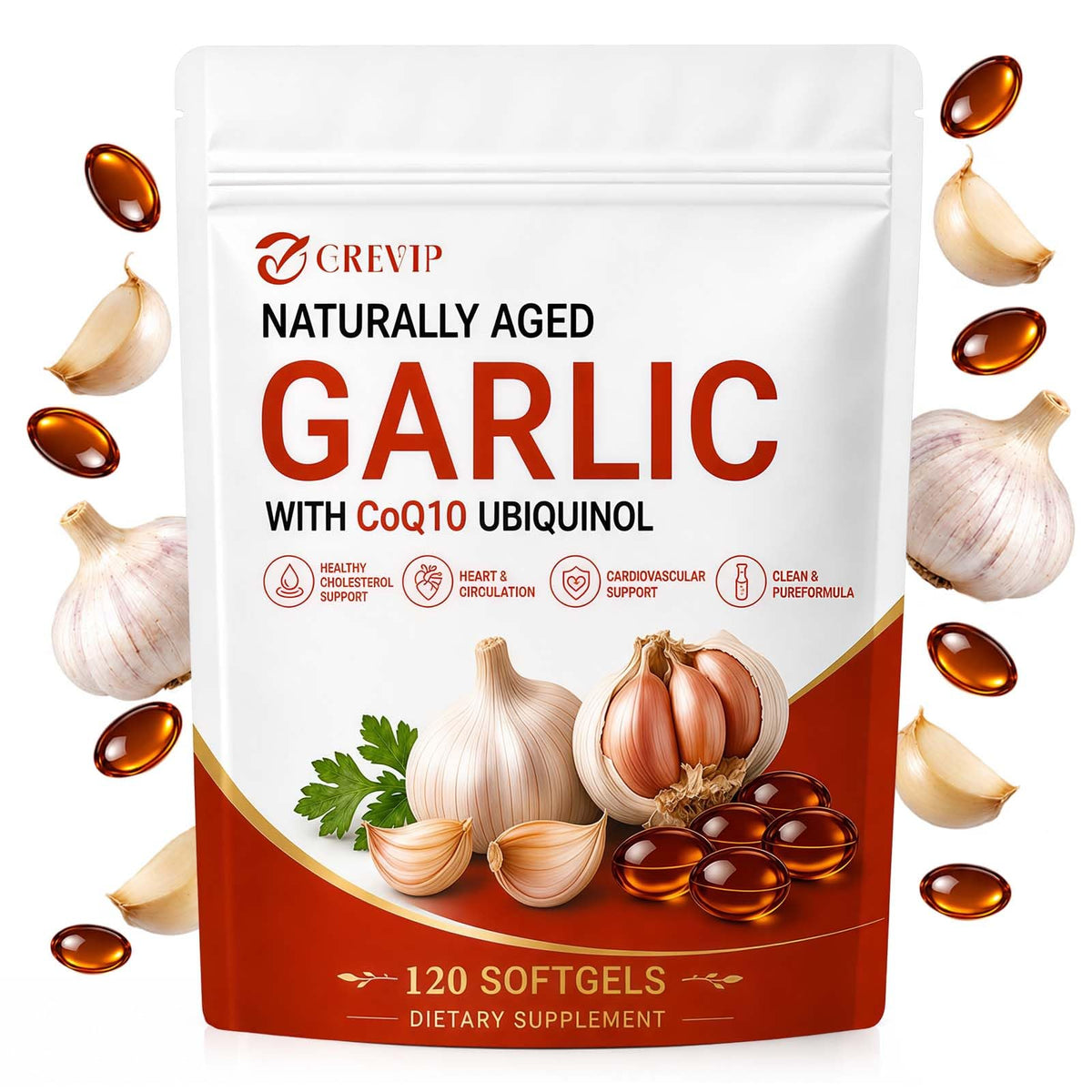 Odorless Garlic Extract Softgels 120Ct H546590