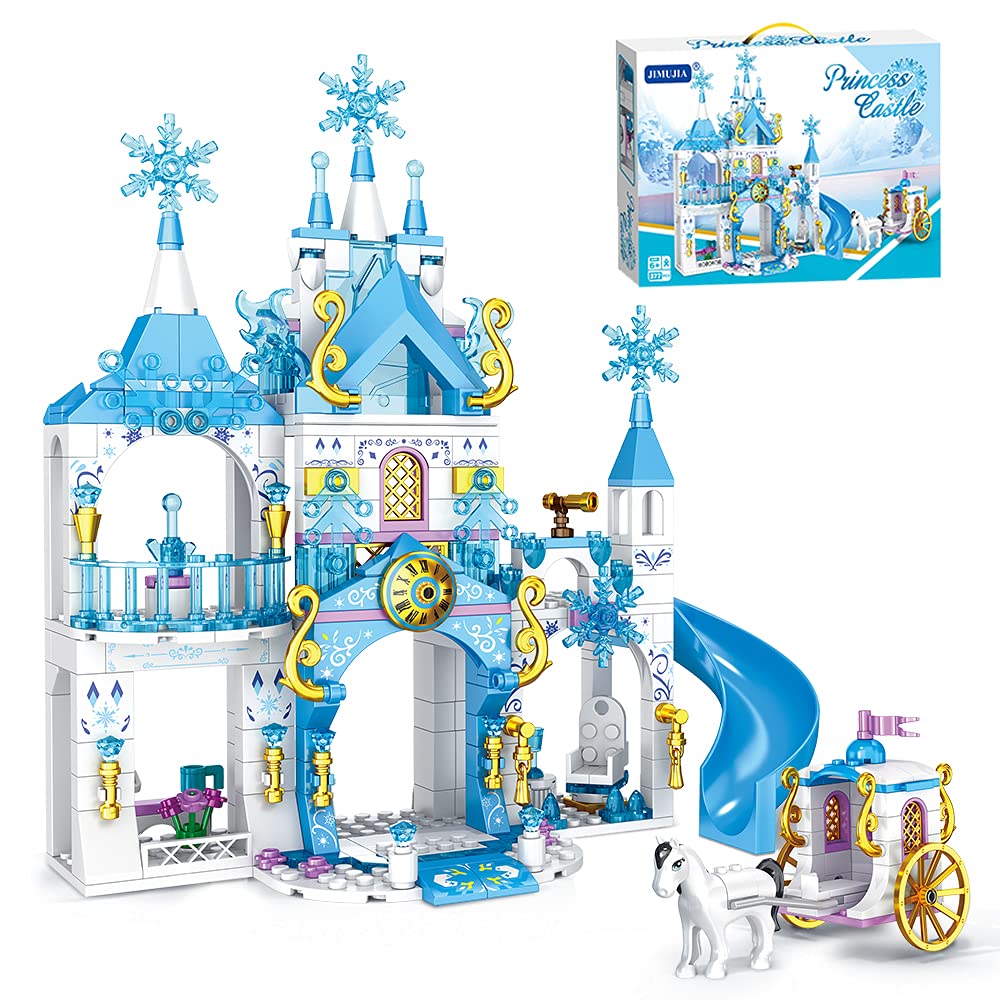 Girls Castle Building Blocks 377 Pieces Construction Toys Set O8537