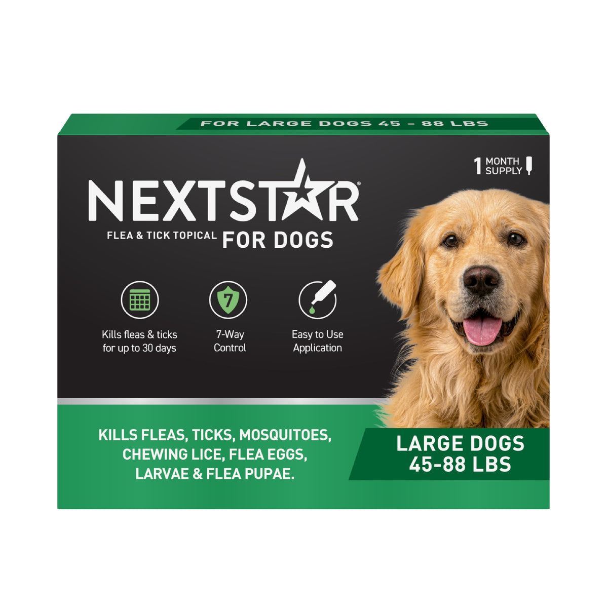 Flea & Tick Topical Dogs Large 1-Month V497385