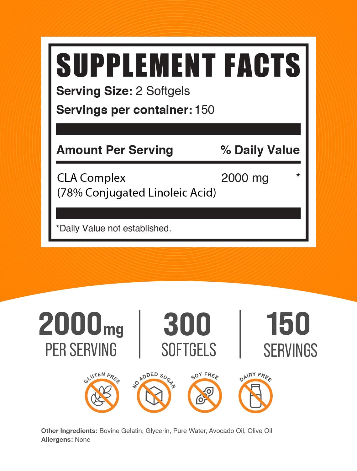 CLA 2000mg Fish Oil 1000mg Softgels M920373