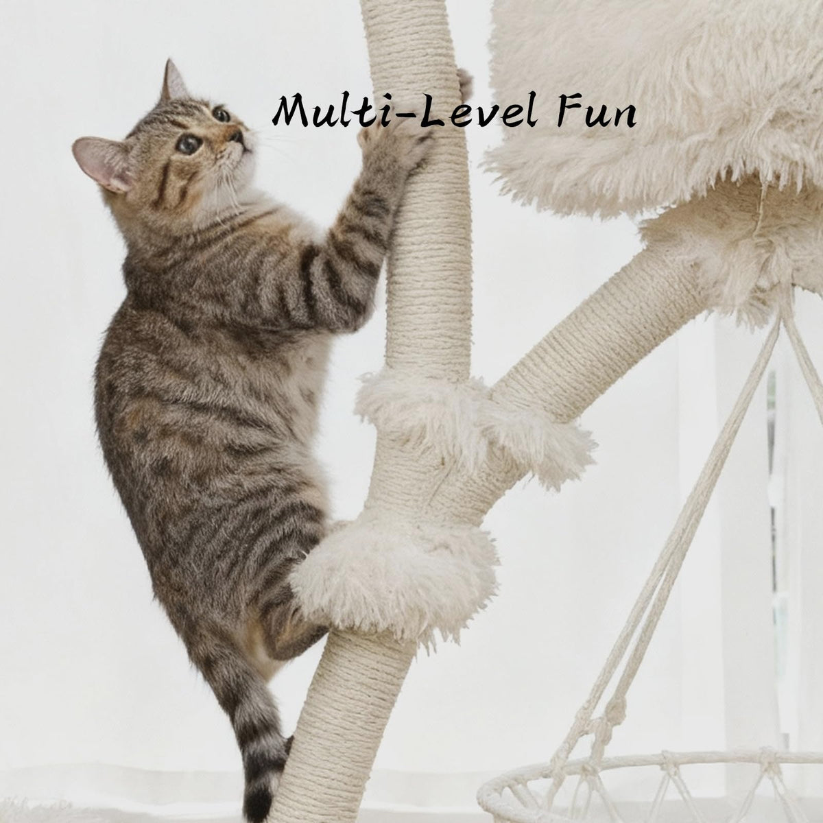 Solid Wooden Cat Tree L493