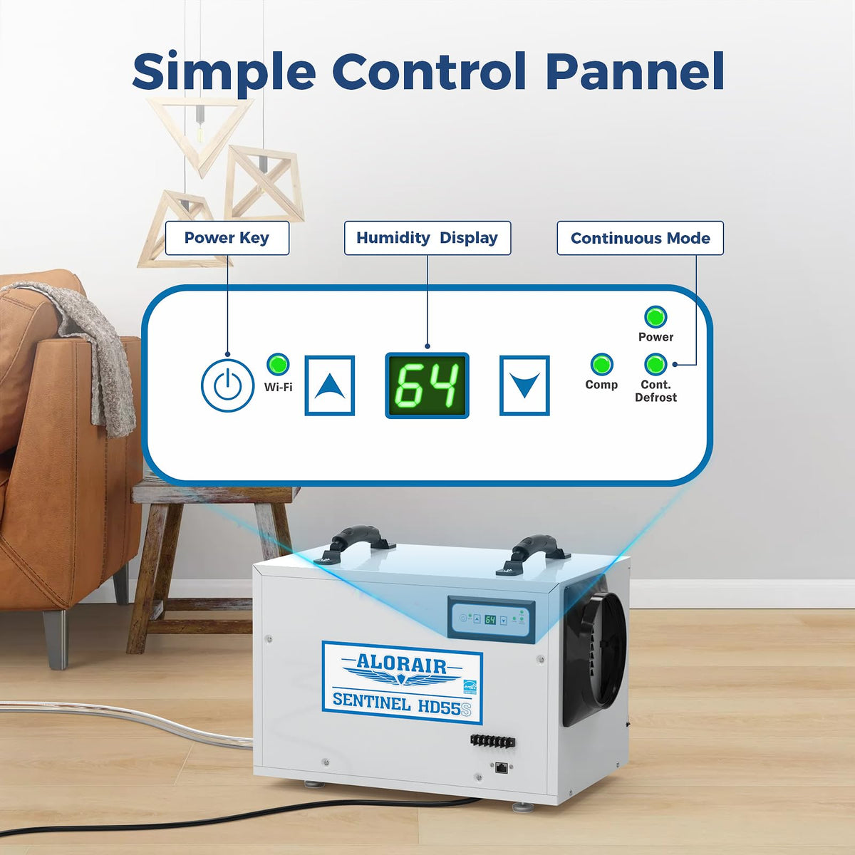 120 Pints Wi-Fi Dehumidifier Q329389