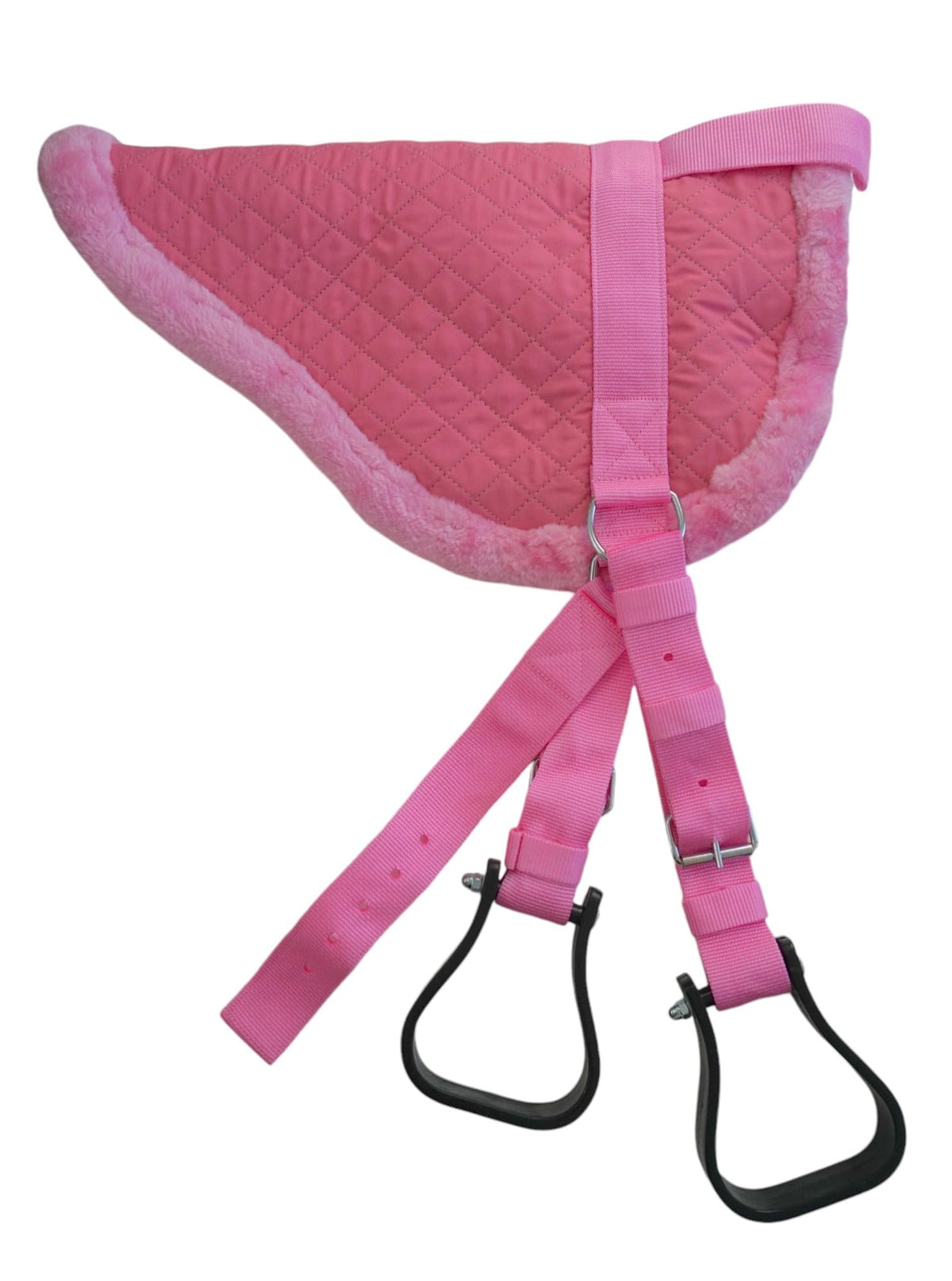 Quilted Bareback Pad with Fleece Bottom and 27" Girth S39501