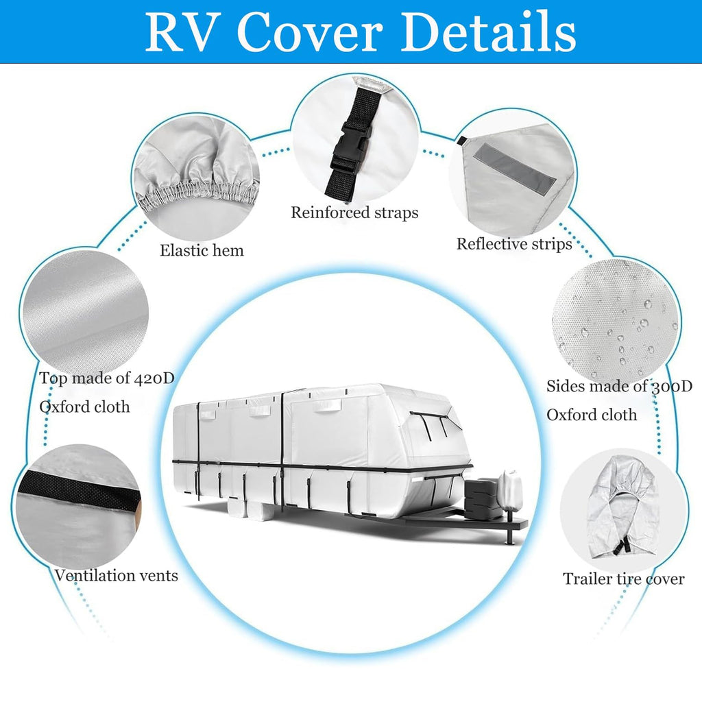 14-16ft Travel Trailer RV Cover K521926