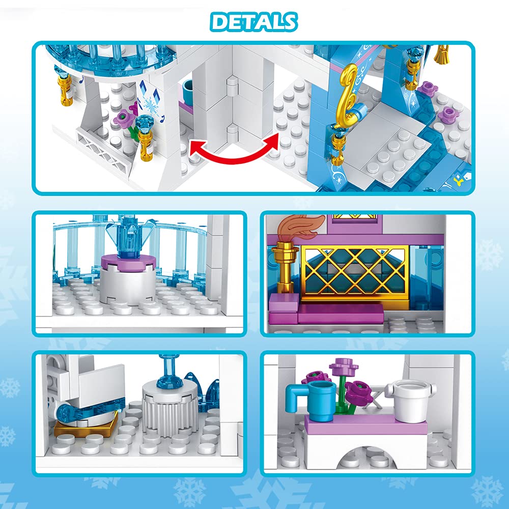 Girls Castle Building Blocks 377 Pieces Construction Toys Set O8537