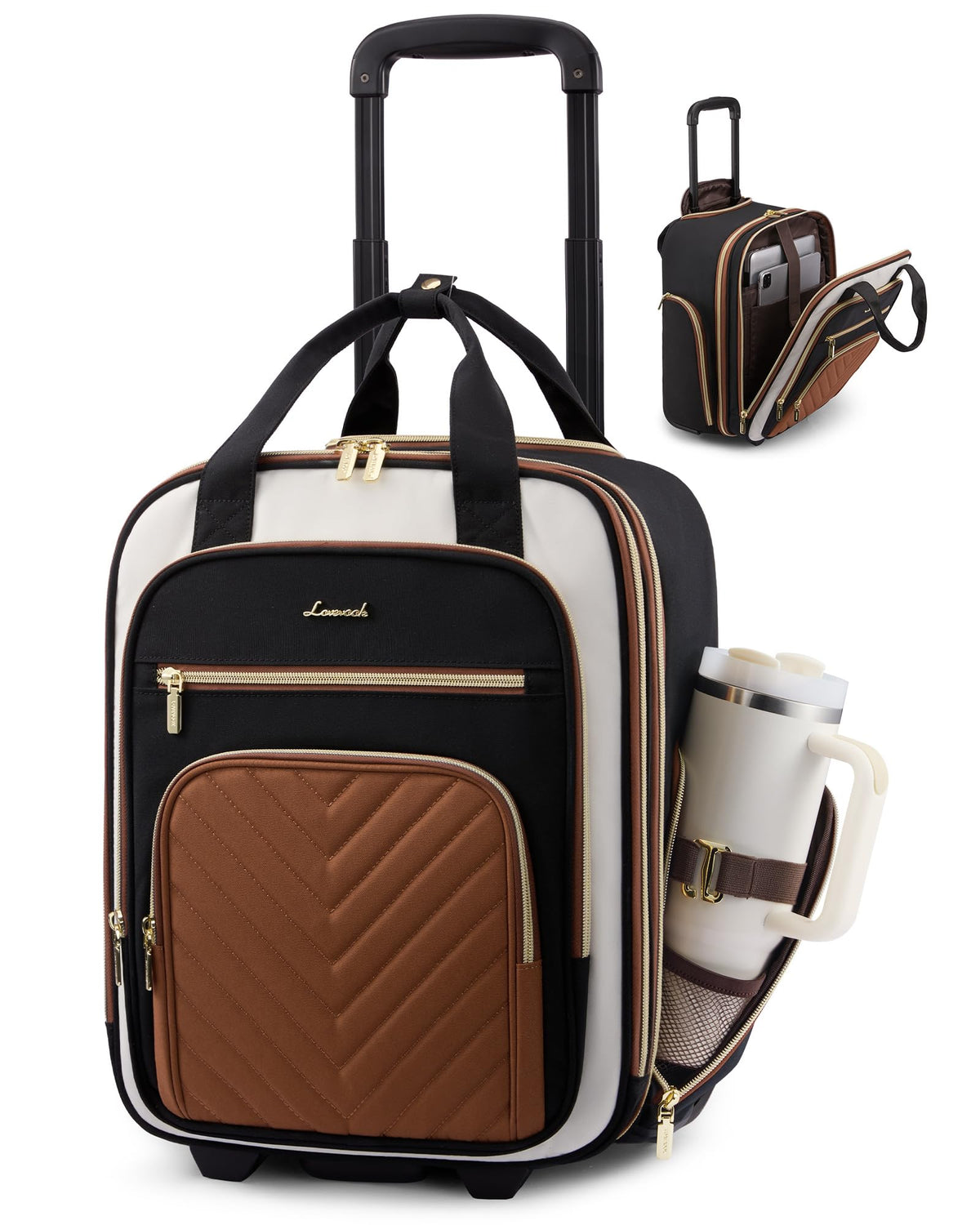 Underseat Carry On Luggage with Wheels Q83388