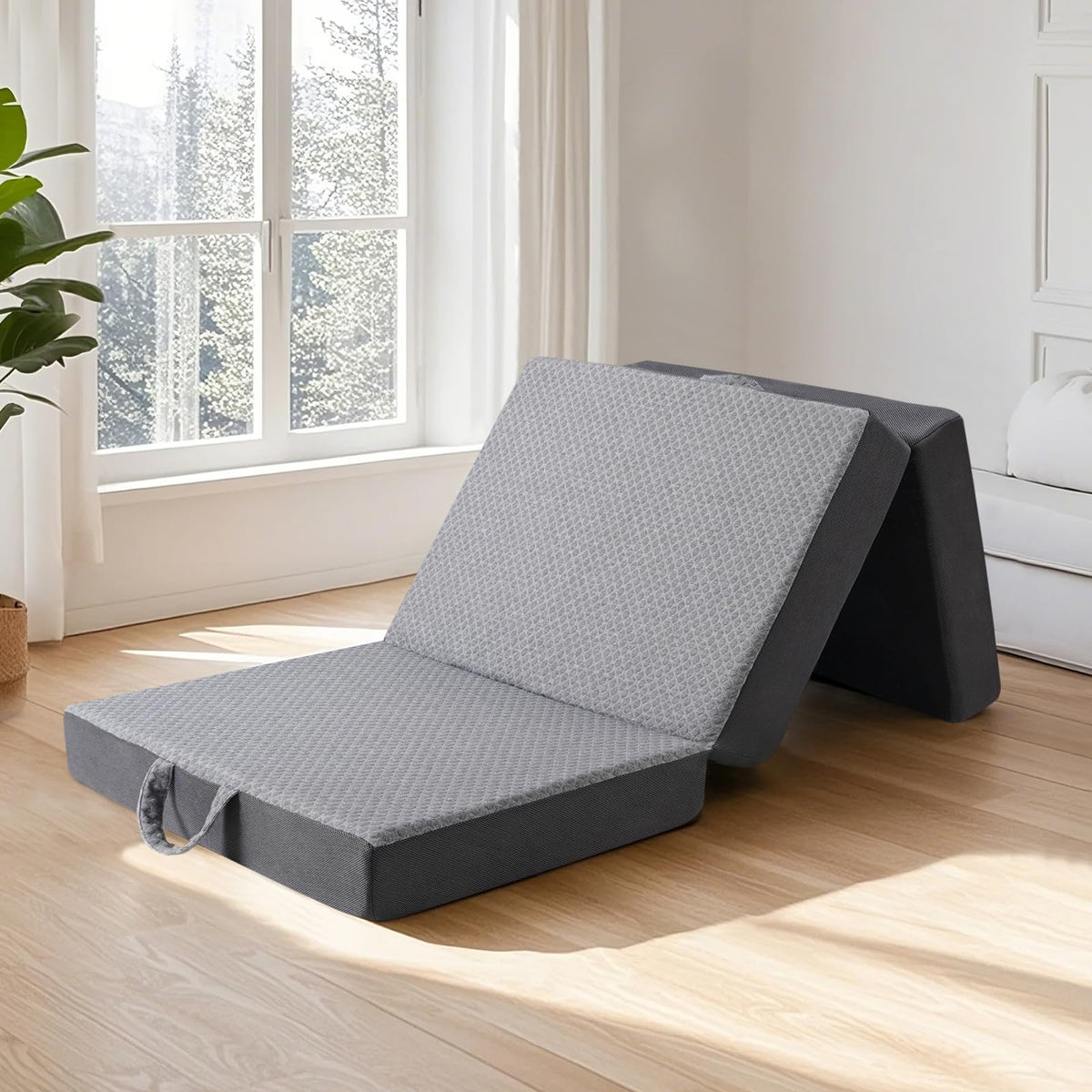 Tri Folding Memory Foam Mattress with Washable Cover K170