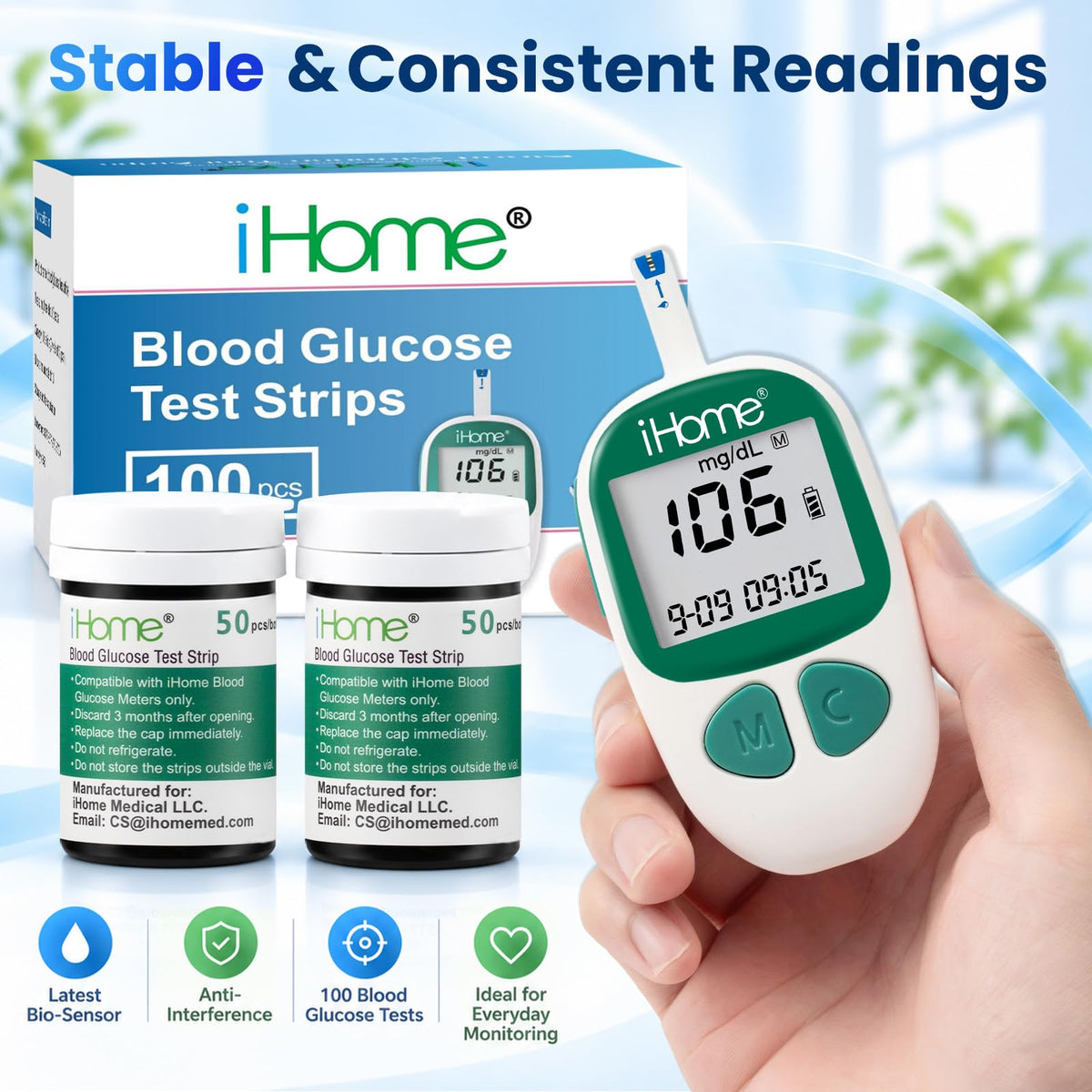 Glucose Test Strips 100 Count G143