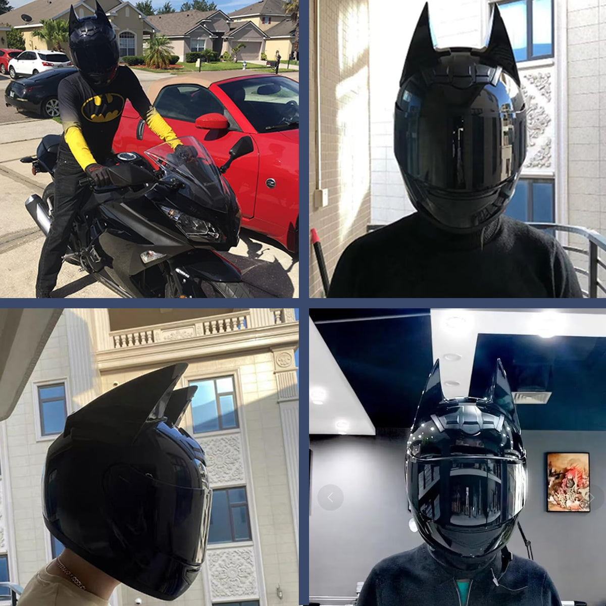 Full Face Flip up Motorcycle Helmet DOT Certified Bright Black L362161