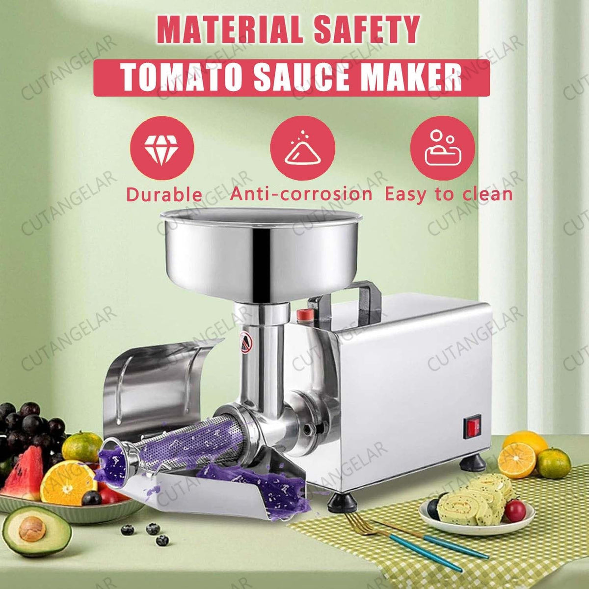 450W Electric Tomato Strainer with Seed Separator H92529