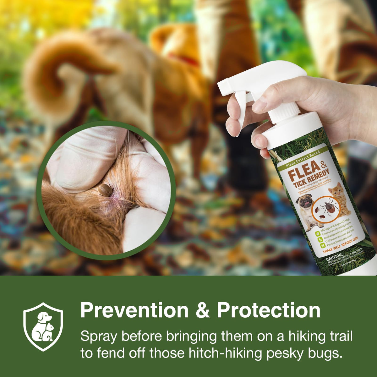 Flea & Tick Removal Spray 16oz U449