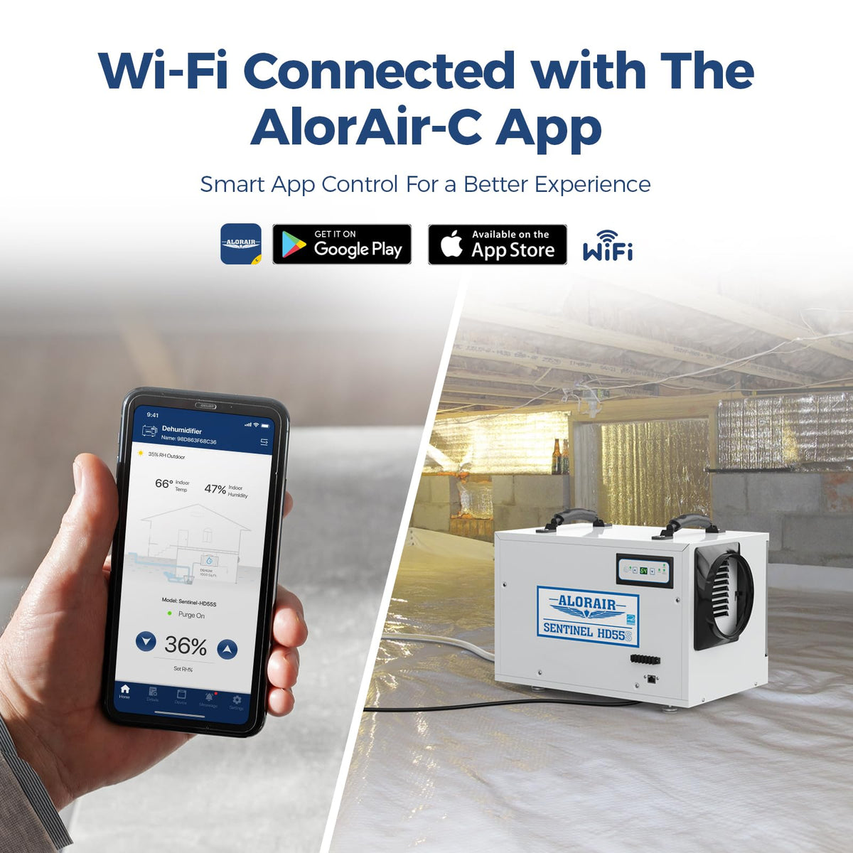 120 Pints Wi-Fi Dehumidifier Q329389