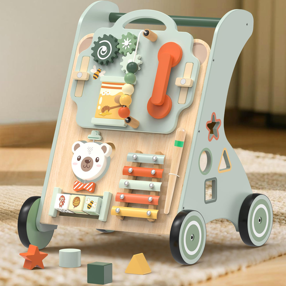 Wooden Sit-to-Stand Baby Walker J1765