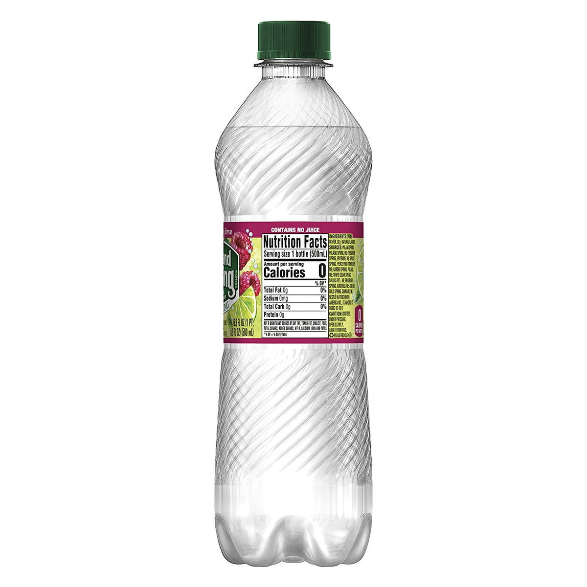 Sparkling Spring Water Raspberry Lime 16.9 Ounce Pack of 8 W329440
