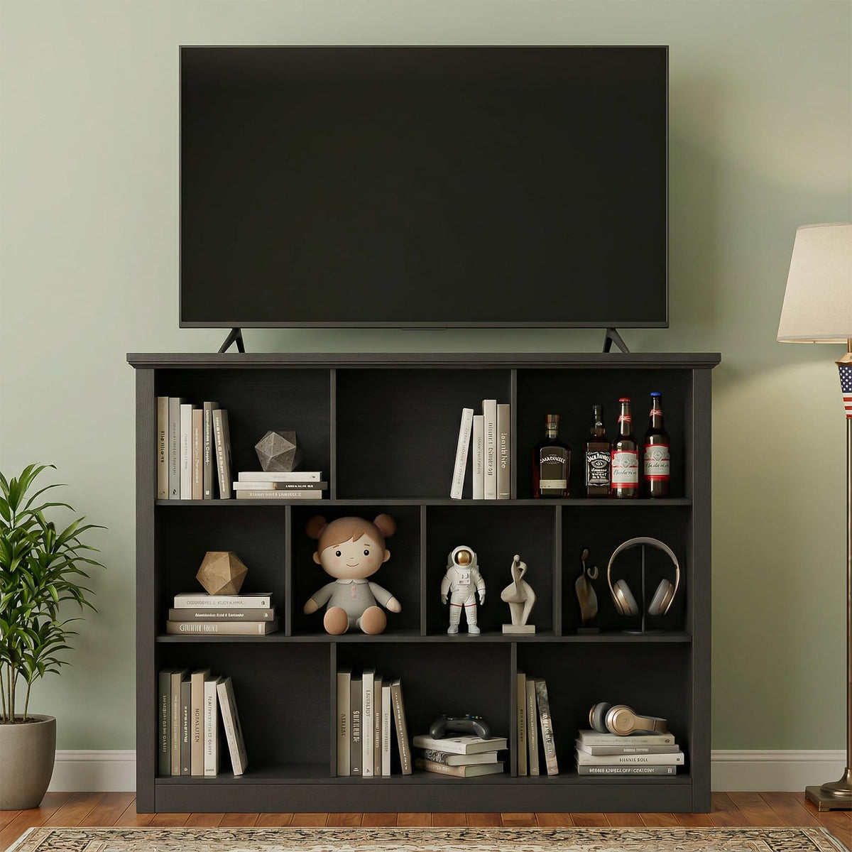 Black Cube Storage Shelf E98778