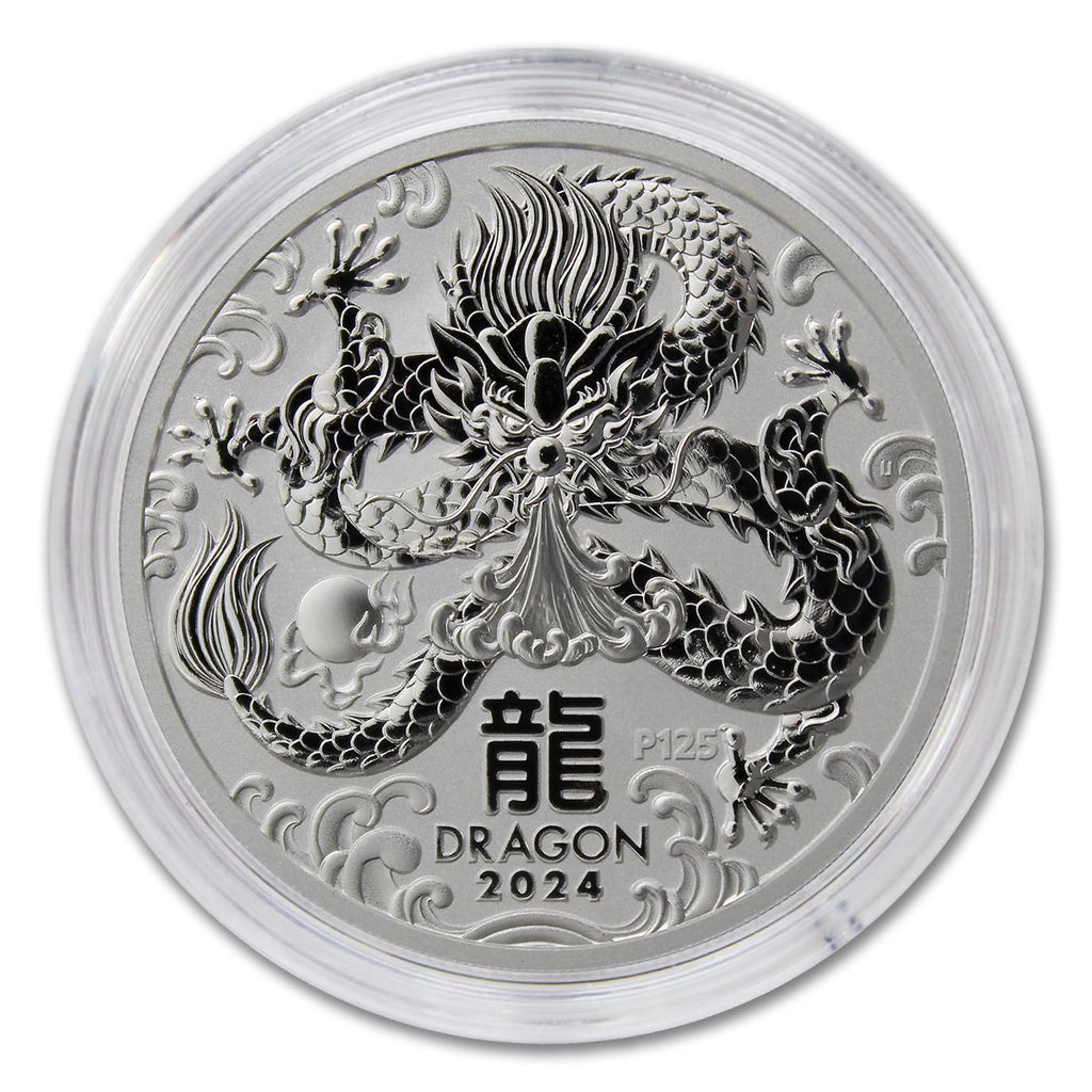 1 oz Australian Silver Year of the Dragon Coin M7788