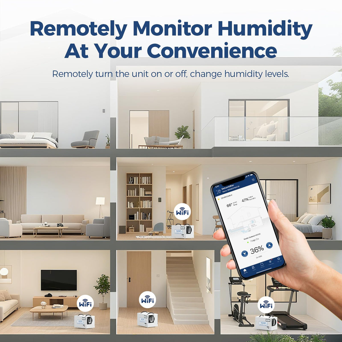 120 Pints Wi-Fi Dehumidifier Q329389