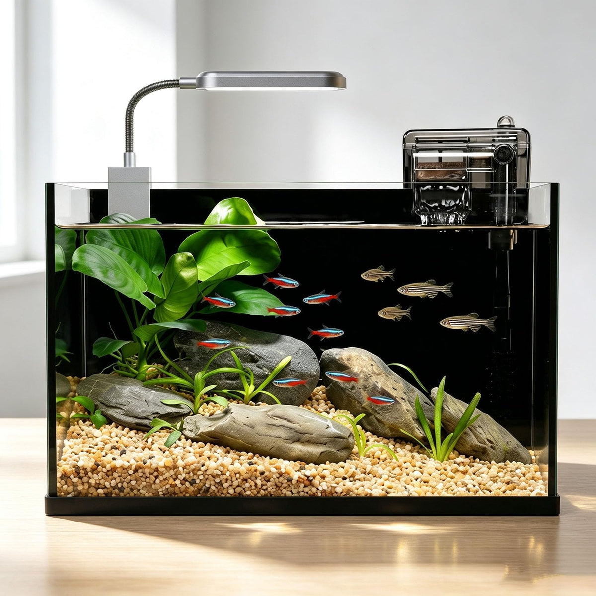 2.8 Gallon Glass Aquarium Starter Kit G996