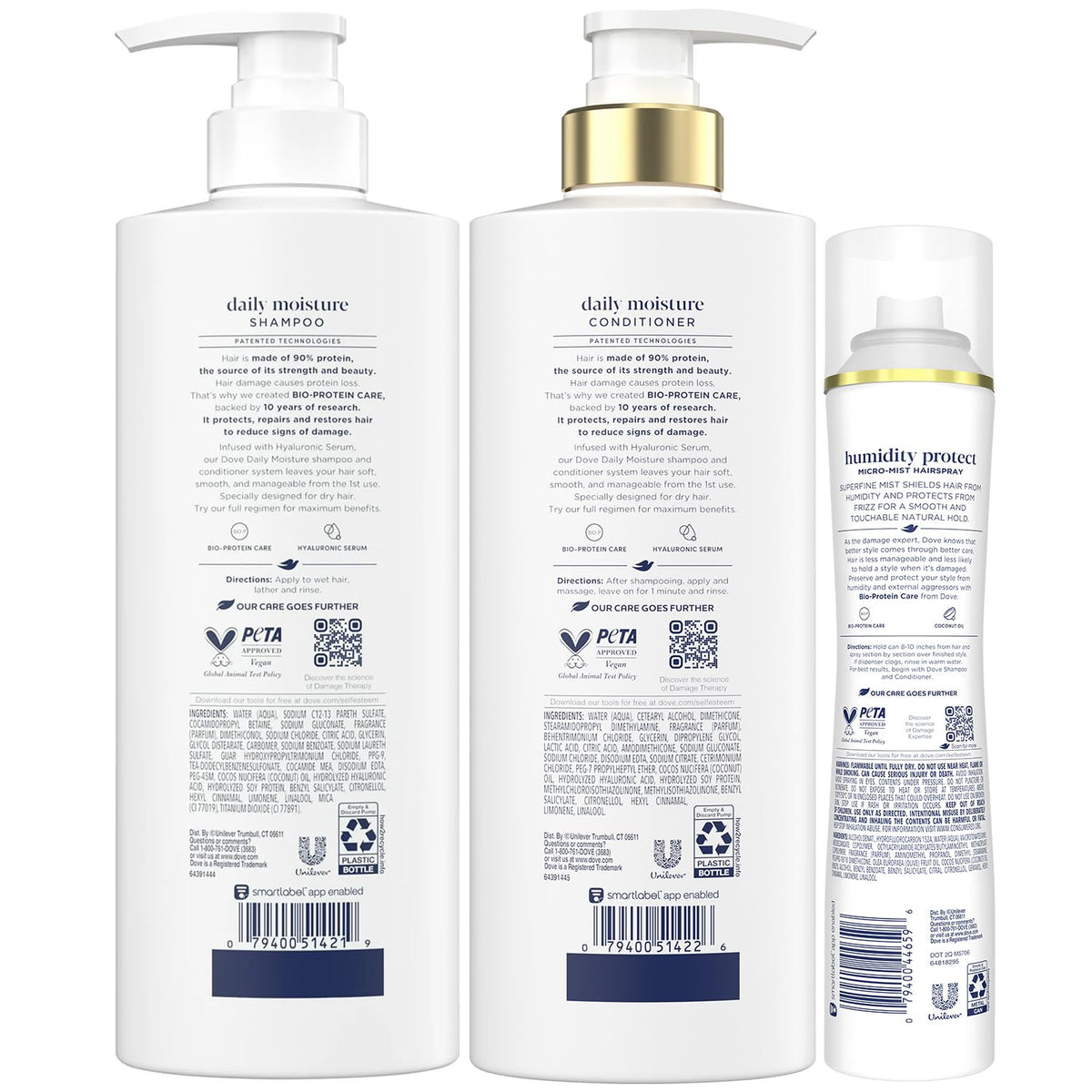 Shampoo & Conditioner Set with Hairspray 3 Piece Set J203540