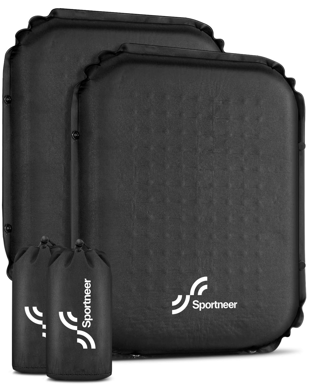 Inflatable Self-Inflating 2" High Rebound Foam Seat Cushion, 2 Pack Q53497
