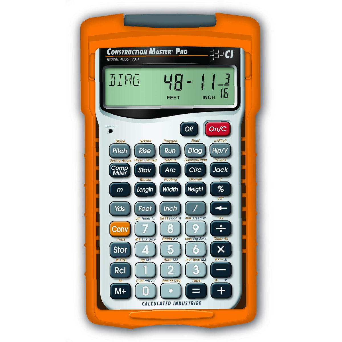 Construction Calculator + Architect Triangular Scale E6993