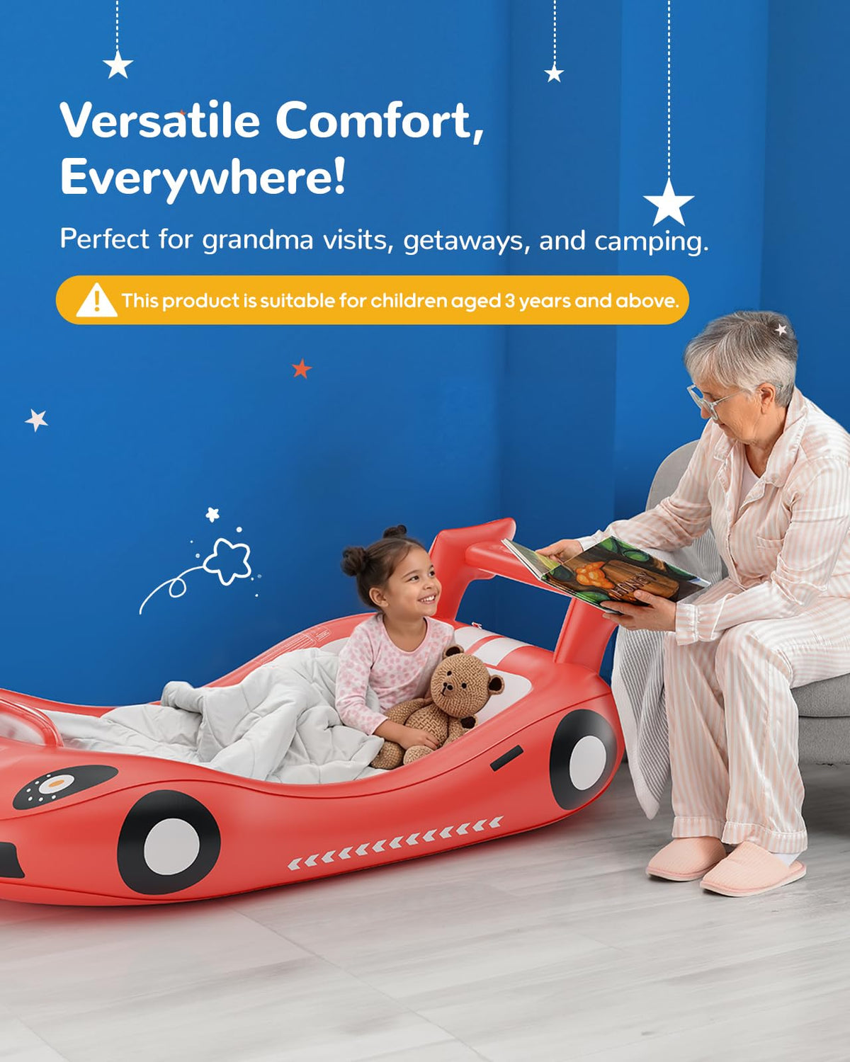 Inflatable Toddler Travel Bed with Electric Pump K662