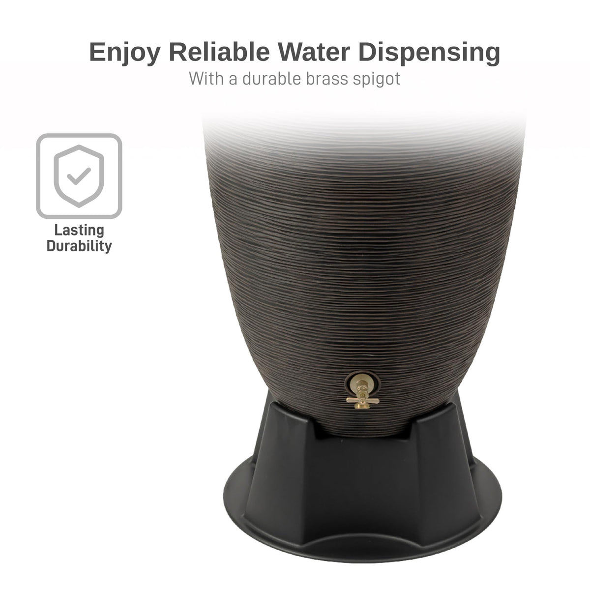 50-Gallon Rain Barrel with Stand and Removable Lid L8041