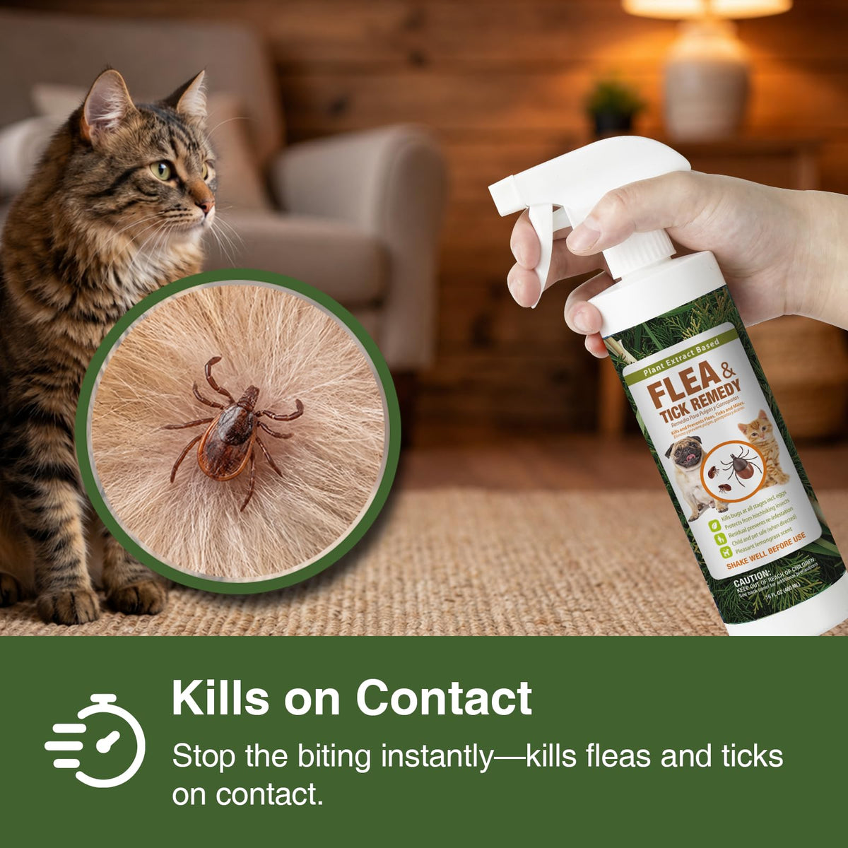 Flea & Tick Removal Spray 16oz U449