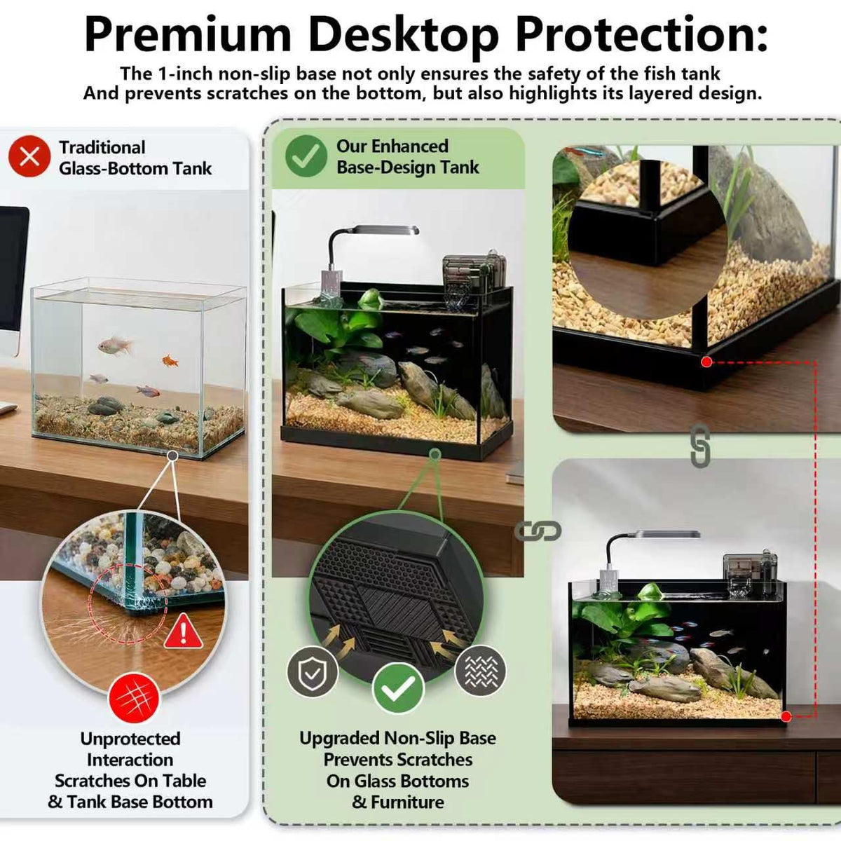 2.8 Gallon Glass Aquarium Starter Kit G996